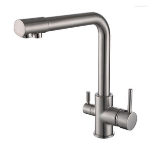 Kitchen Faucets Pure Water Direct Drinking Cold And Dual Outlet Faucet Household Copper Vegetable Basin Sink