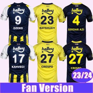 23 24 Fenerbahce maglie da calcio DZEKO CRESPO ARDA GULER KAHVECI JOAO PEDRO BATSHUAYI SZALAI 2023 2024 Home Away 3rd Mens maglie da calcio