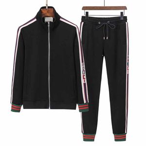 Men Designer Tracksuits Fashion قطعتان مجموعة سروالين من السترة السترة.