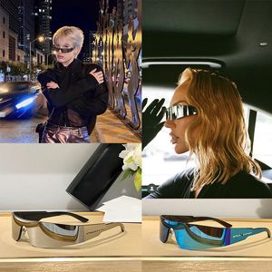 Büyük Swraparound Aktif Güneş Gözlüğü BB0041S Cömert ve Avant-Garde Stil Açık UV400 Koruma Gözlükleri Erkek ve Kadın Moda Sokağı Fotoğraf Güneş Gözlüğü