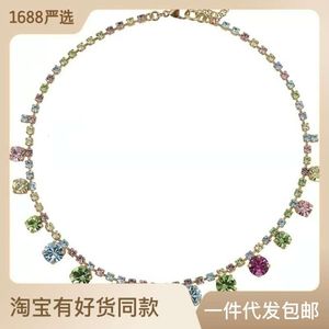 French romantic elegant Multicolor Necklace personality trend hip fashion unique necklace