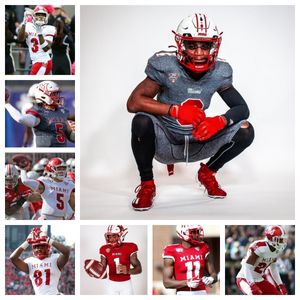 2023 Miami Redhawks Football Jersey 0 Rashad Amos 5 Jayden Williams 13 Miles Marshall 8 Brian Ugwu 9 Kenny Tracy 10 Wise 6 Brunson 3 Keyon Mozee