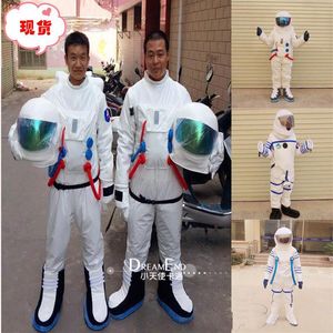 2018 Factory Direct Space Suit Mascot Costume Astronaut Mascot Costume med ryggsäck med logotyp Glove Shoes Adu218L