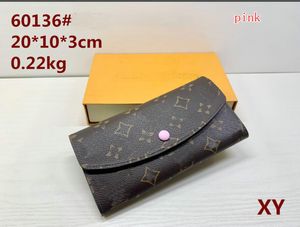 M60017 Moda Kadınlar Cüzdan Siyah Debriyaj Lady Ladies Uzun Cüzdan PU Deri tek fermuar cüzdanları klasik para çanta kartı tutucu 698