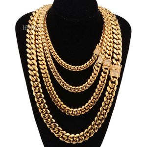 Ska Jewelry Wholesale Hip Hop personalizzato cubano Curb Link Mens Miami Pure Gold 9K14k Collana a catena in oro Collana a maglia cubana