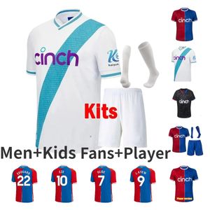 23 24 ÁGUIAS Camisas de futebol CPFC Kits 2023 2024 Edouard Zaha Milivojevic Mateta J. Ayew Sakho Townsend Meyer Schlupp Palace Homens Crianças Camisa de Futebol Uniforme de Cristal Eze