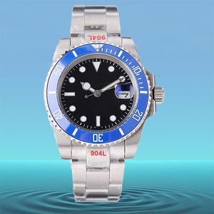 Relojes Watches For Men with Box Mens Orologio Da Polso Automatisk mekanisk 40mm Submariners 2813 Rörelse Lysande Sapphire Waterproof Sports Montres