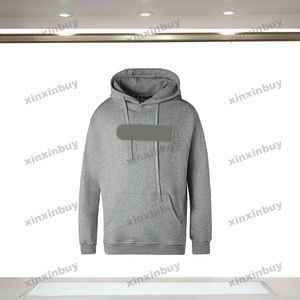 Xinxinbuy Hombres diseñador Sudadera con capucha Sudadera 23ss nueva york Milán Carta bordado manga larga mujer Negro verde blanco gris XS-XL