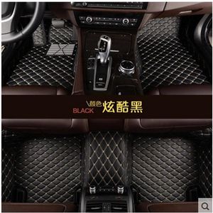 Custom Car Floor Mats 3-Piece Set for Ford Focus/Explorer/F150/Mondeo/Fiesta/Mustang/Escape 2004-2024, Non-Slip TPE & PU Leather