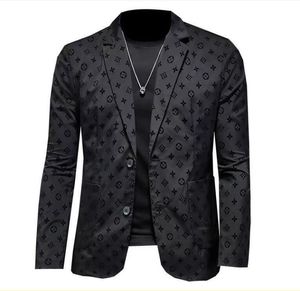 Projektant mody garnitur Blazer Jackets Płaszcze do mężczyzn stylist listu haft haftowe długie rękaw