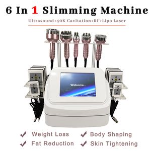 Rf Skin Tightening Slimming Machine Ultrasonic Cavitation 40Khz Arms Legs Belly Abdominal Fat Loss Radio Frequency Lymph Drainaged