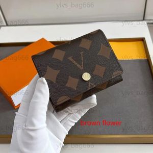 2023 modedesigner plånböcker lyxiga brazza handväska män kvinnor koppling väskor hög kvalitet blommat bokstäver mynt förföljer korta korthållare med original box dammväska
