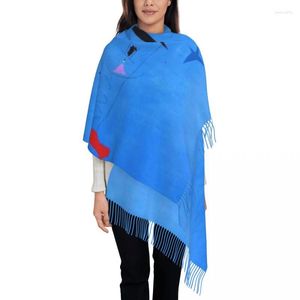 Abbigliamento etnico Stampato personalizzato Pittura Stella blu di Joan Miro Sciarpa Uomo Donna Sciarpe calde invernali Scialle di arte astratta