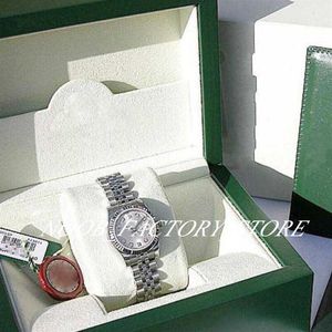 Women's Watches Factory S Automatic Movement 26mm Ladies SS 18K White Gold Silver Diamond 179174 Med Original Box Diving2995