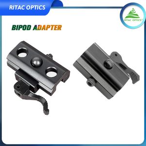 QD Harris Estilo Bipod Sling Adaptador Giratório 20mm Caça Weaver Picatinny Rail Mount