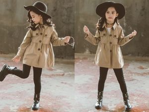 kid clothe coat brown color baby girl fashion clothes wholesale toddler boys trench coats autumn clothing sets 100-160 cm
