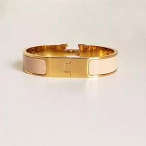 High quality designer design Bangle stainless steel gold buckle bracelet fashion jewelry men and women bracelets 0001200l