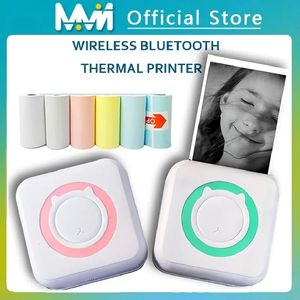 Mini Pocket Printer, Gifts For Kids, Portable Thermal Printer For Pictures/Retro-Style Photos/Receipts/Notes/Lists/Label/ Memo/QR Codes, BT Wireless Smart Printer