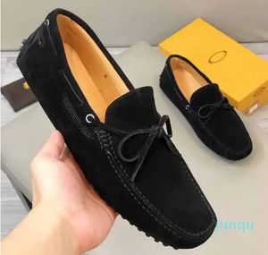 Shoes Comfortable Lace-up Deerskin Classic Cow Reversed Fleece Casual Fit Spring/Summer Breathable Men's Shoes