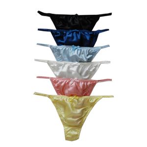 Yavorrs 6pcs Women's Pure Silk Thong String Bikinis Panties3275