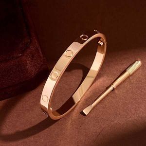 Bracciale con cacciavite Love Bangle Designer Moda Braccialetti unisex Bracciale in acciaio inossidabile 316l placcato oro 18k Gioielli Festa Uomo Donna Lusso 2df6v Fortuna