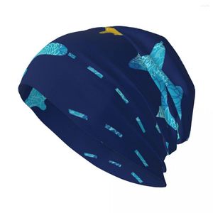 Berets Nay Avião Azul Elegante Stretch Knit Slouchy Beanie Cap Multifuncional Crânio Chapéu Para Homens Mulheres