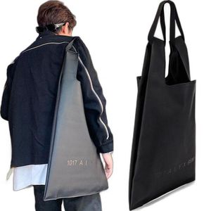 Mochila outono inverno 1017 alyx 9sm sacos de ombro das mulheres dos homens versão superior couro genuíno grande saco de compras mochila185d