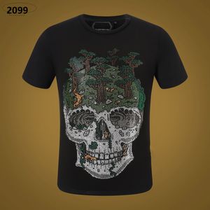 NEUER STIL Phillip Plain Männer T-Shirts Designer PP Schädel Diamant T-Shirt Kurzarm Dollar Braunbär Marke T-Shirt Hochwertige Schädel T-Shirt Tops wP2099