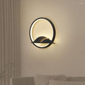 Wall Lamp Bedside LED Modern And Minimalist Bedroom Living Room Staircase Hallway Nordic Lighting Fixtures AC110V 220V