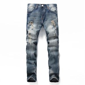 2021 Designer Mäns ridning Jeans Retro tvättade motorcykel denim byxor byxor Ruler227s