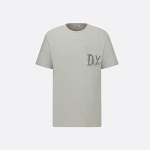 Dueyou Erkekler Rahat Fit T-Shirt Marka Giyim Erkek Kadınlar Yaz Tişörtlü Embrodiery Logo Yalnız Pamuk Jersey Yüksek Kalite Üstler 7191