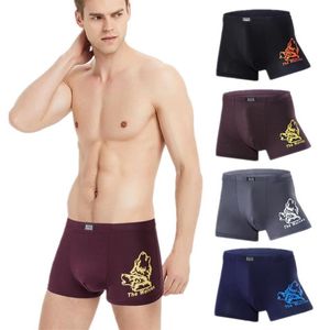 Underbyxor 4 datorer Big Size Men Boxer Briefs Modal Man Sexig underkläder pojkar student undies homme boxers stammar shorts l xl xxl 3xl229m