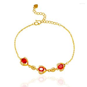 Link pulseiras losodo moda feminina 2023 estilo europa e américa simplicidade para zircão pulseira de pedra preciosa