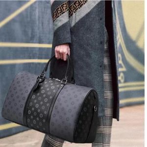 2022 Duffel Mens Pu Leather Designer Travel Clutch on Bagage Bag Men Basketball Totes 55 50 PVC Clear Handbag Duffle Bag 118210k