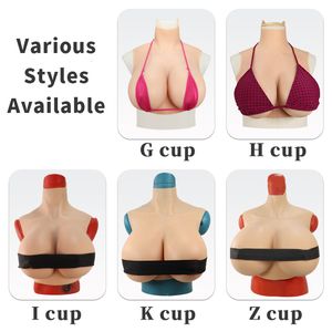 Breast Form Mtf Crossdressing Big K Cup Fake Boobs Costume Drag Queen Silicone Z Cup Breast Forms Suit Transgender Shemale Clothing 230915