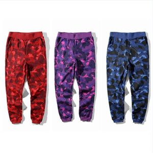 Moda Mens Designer Calças Casuais Homens Mulheres Preto Cinza Camuflagem Corredores Track Pant Casual Hip Hop Cintura Elástica Calças Sports244J