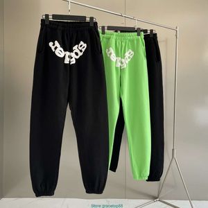 Shorts masculinos americano primavera/verão com capuz quente diamante sp5der 555 marca de moda de rua unissex conjunto casual leggings ronr