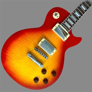 Loja personalizada, guitarras elétricas padrão de hardware prateado, guitarras de alta qualidade, escala de jacarandá, frete grátis 258