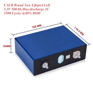 Bir Set Calb 3.2V 100AH ​​LIFEPO4 Lityum Pil Şarj Edilebilir Li İyon Pil 12V 24V RV/Güneş/Enerji Depolama/UPS