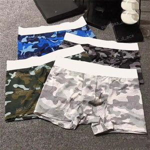 Luxury Camouflage Mens Underpants andningsbara bekväma boxare Fashion Boxers Briefs för män Sexiga manliga boxershorts Man Cotton UN249S