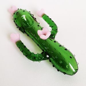 2023 Venda de fábrica Cactus Glass Hand Pipes Cachimbo de vidro para tabaco Herb Oil Rig Bong 68g Peso