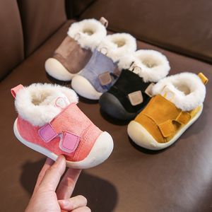 Boots Infant Toddler Winter Warm Plush Baby Girls Boys Snow Outdoor Mostral Love Bottom Non Slip Kids Shoes 230918