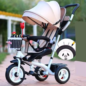 Nowa marka dziecięca trójkołowa wysokiej jakości obrotowe siedzisko dziecięce rower trójkołowy 1-6 lat dziecięcego wózka wózek BMX Baby Car Bike 2864