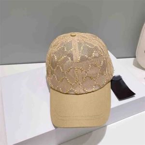 Moda carta cabido chapéus clássico designer marca bonés de beisebol senhoras chapéu de luxo chapéu de sol ajustável gorro boné G2309192Z-6