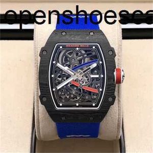 Luxury RicharMilles Watch Mechanical Automatic Movement Waterproof Swiss movement Top Quality RM67-02 Carbon Fiber Limited Edition Leisure Machinery