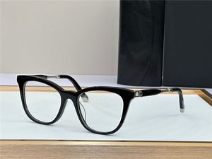 New fashion prescription eyewear THE BRAVE-II classic acetate frame clear legs optical glasses transparent lens simple business style for men with case