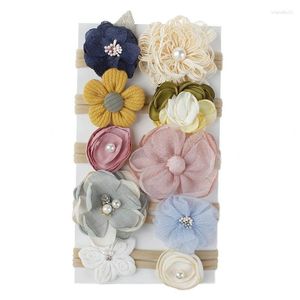 Hair Accessories Baby Nylon Headbands Hairbands Beautiful Florals Elastics For Girls