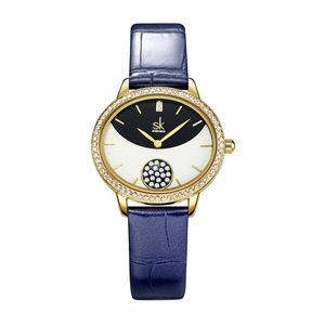 Orologio da donna Orologi di alta qualità Luxury Diamond incrostato di fritillary cinturino da polso ovale in pelle Orologio da business impermeabile al quarzo con batteria da 32 mm