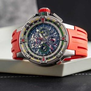 オートマチックウォッチRichrd Mileres Swiss Luxury Watchesスポーツ腕時計RM60-01 48mmチタンフライバック年次Regattahbz3 X7zm2