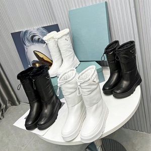 デュペデザイナーブーツ女性ブーツハーフブーツスノーブーツナイロン機関車靴高級ファッションマーティンブーツサイズ35-41
